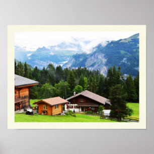 Poster Été dans les Alpes suisses