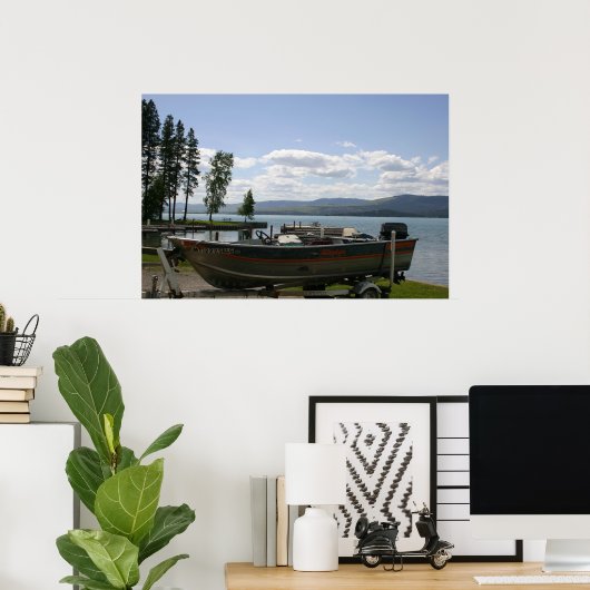 Poster Été du lac Flathead (Bureau à domicile)