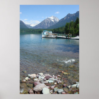 Poster Été du lac McDonald - Glacier Park Montana