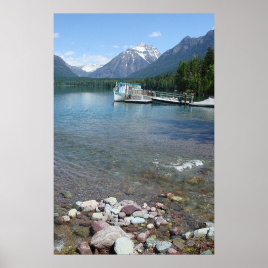 Poster Été du lac McDonald - Glacier Park Montana (Devant)