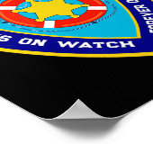 Poster Été Funny Beach Patrol Océan Pour toujours en serv (Coin)