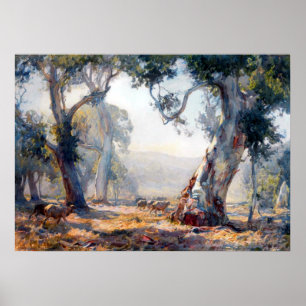 Poster Été Hans Heysen 1909 Art australien