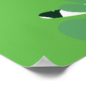 Poster Été jungle tropicale palme feuilles monogramme (Coin)