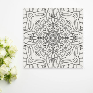 Poster Été Minutieux : Coloration Botanique Pacifique