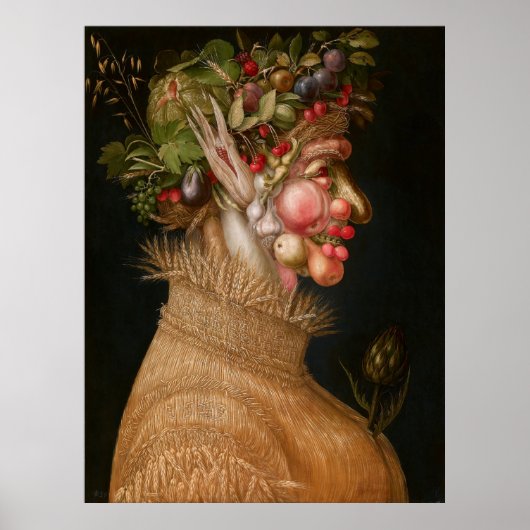 Poster Été par Giuseppe Arcimboldo (1563) (Devant)