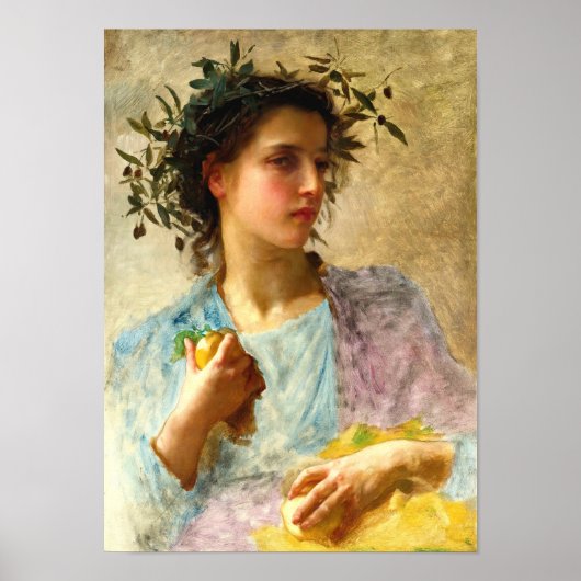 Poster Été par William Bouguereau (Devant)
