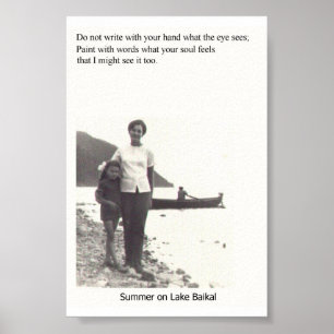 Poster Été sur le lac Baikal
