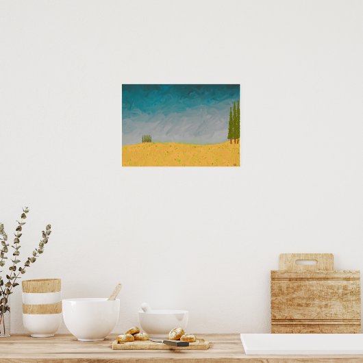 Poster Été toscan (Cuisine)