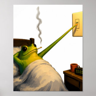 Poster Éteints les lumières, toujours éveillé