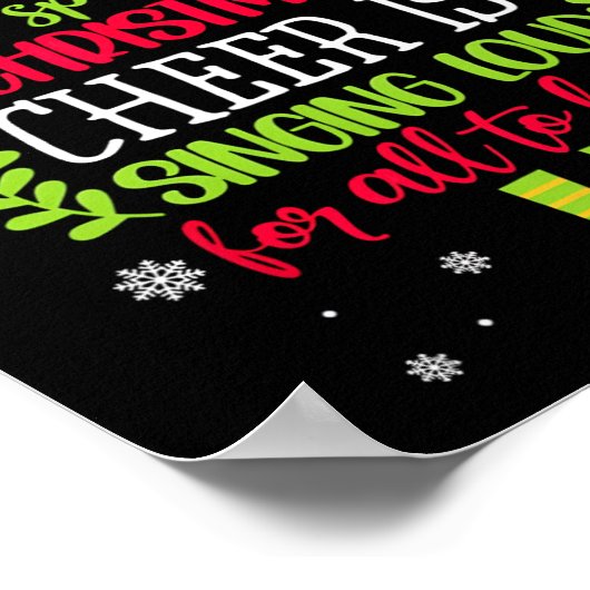 Poster Étendre La Soirée De Noël Chante Loud Noël Elf P (Coin)