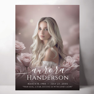 Poster Eternal Love - Rose Celebration of Life Sign