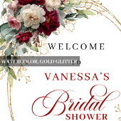 Poster Éternelle Robe de Mariée Bohème Florale Blanche de