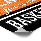 Poster ÊTES-VOUS PRÊT POUR UNE BASKETBALL Signe Print (Coin)