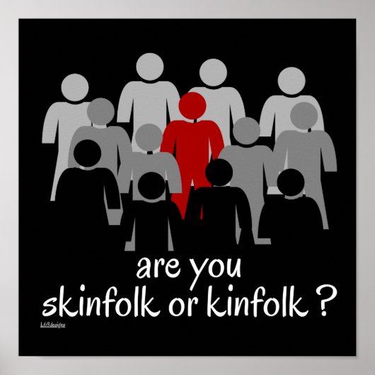 POSTER ETES-VOUS SKINFOLK OU KINFOLK ? (Devant)