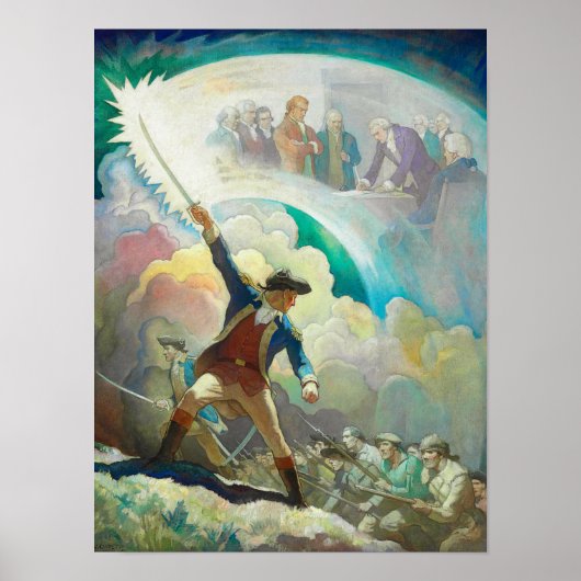 Poster Ethan Allen, Forerunner of Independence, 1934 (Devant)