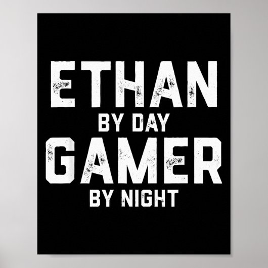 Poster Ethan Gamer Halloween Gaming Costume For Men Named (Devant)