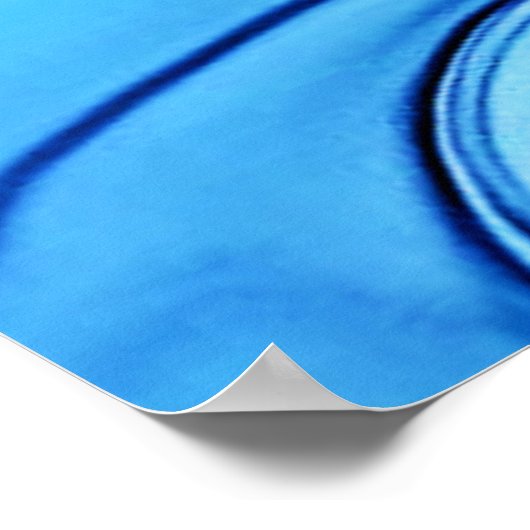 Poster Éthéal Blue Liquide Art Éperal (Coin)