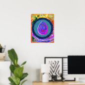 Poster Ether élémentaire dans l'aide de méditation aérien (Bureau à domicile)