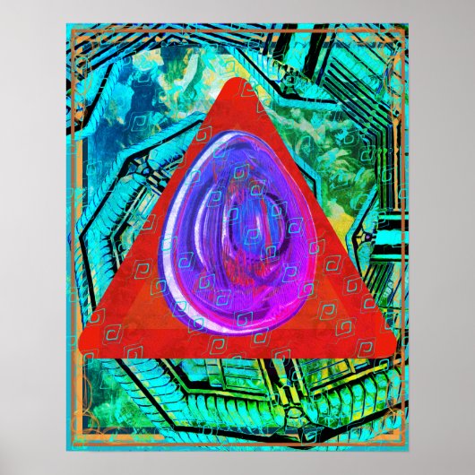 Poster Ether élémentaire dans l'aide de méditation de feu (Devant)