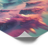 Poster Ethereal Crystal Mountains in Pastel Horizon (Coin)