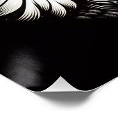 Poster Ethereal Dove Planet - Noir Ink et Red Mandala (Coin)