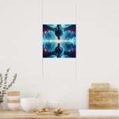 Poster Ethereal Dragon réflexion Ai Art (Cuisine)