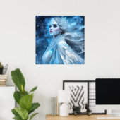 Poster Ethereal Frozen Neige Queen Imaginaire Art (Bureau à domicile)