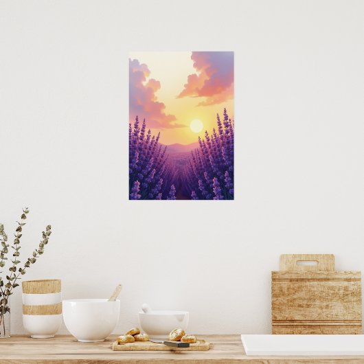 Poster Ethereal Purple - Lavender 4K Téléchargement numér (Cuisine)