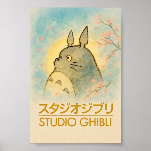 Poster Ethereal Totoro Blossom (Devant)