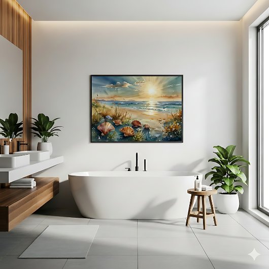 Poster Ethereal Underwater Scene