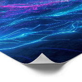 Poster Etheric Topography: A Neon Synthwave Odyssey (Coin)