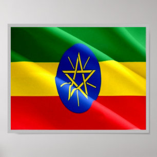 Poster Ethiopia - Ethiopian Flag -