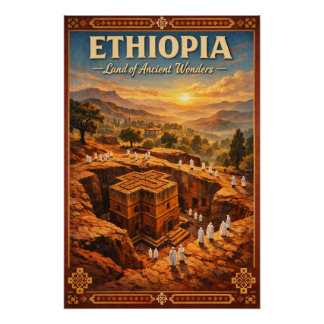 Poster ETHIOPIA – Land of Ancient Wonders