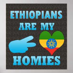 Poster Ethiopians sont mon Homies