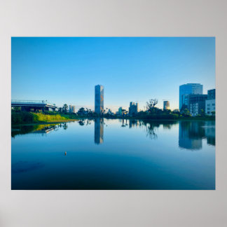 Poster Ethiopie Addis Abeba Skyline Friendship Park