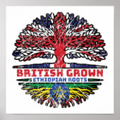 Poster Ethiopie Royaume-Uni Royaume-Uni British Tree (Devant)