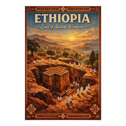 Poster ÉTHIOPIE – Terre de merveilles anciennes (Devant)