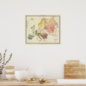 Poster Ethnographique, Europe (Cuisine)