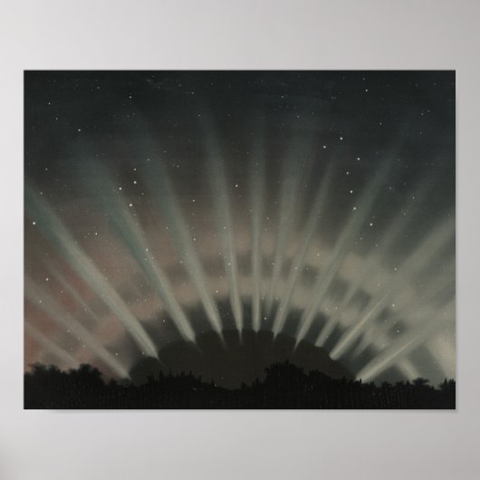 Poster Etienne Leopold Trouvelot - Aurora Borealis (Devant)