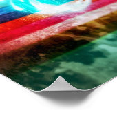 Poster Étincelle dans une mer de couleurs (Coin)