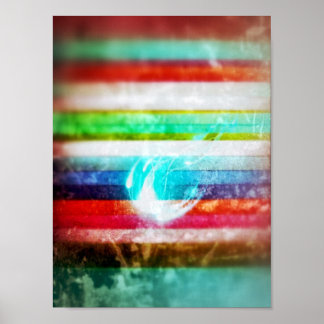 Poster Étincelle dans une mer de couleurs