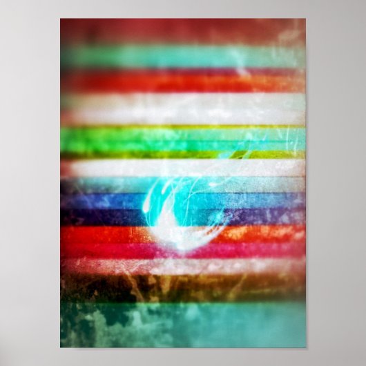 Poster Étincelle dans une mer de couleurs (Devant)
