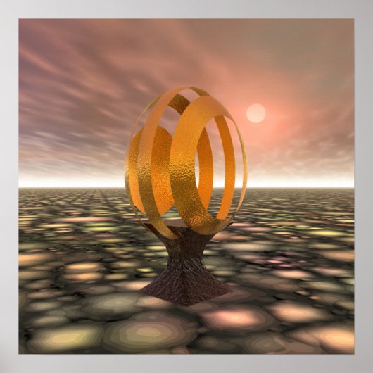 Poster Étincelle d'oeufs en 3D ! (Devant)