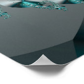 Poster Étincelle fractale 2 géométrique Abstraite (Coin)