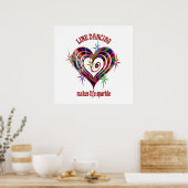 Poster Étincelles de danse de ligne (Cuisine)