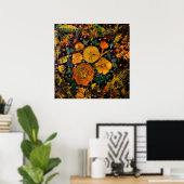 Poster Étincelles Florales (Bureau à domicile)