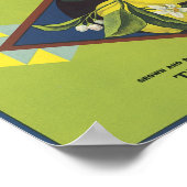 Poster Étiquette à base de fruits de citron d'une valeur  (Coin)