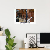 Poster Étiquette à cheval (Bureau à domicile)