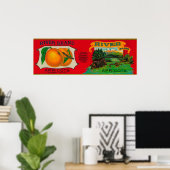 Poster Étiquette Apricot (Bureau à domicile)