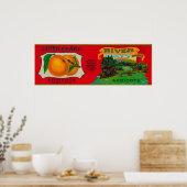 Poster Étiquette Apricot (Cuisine)